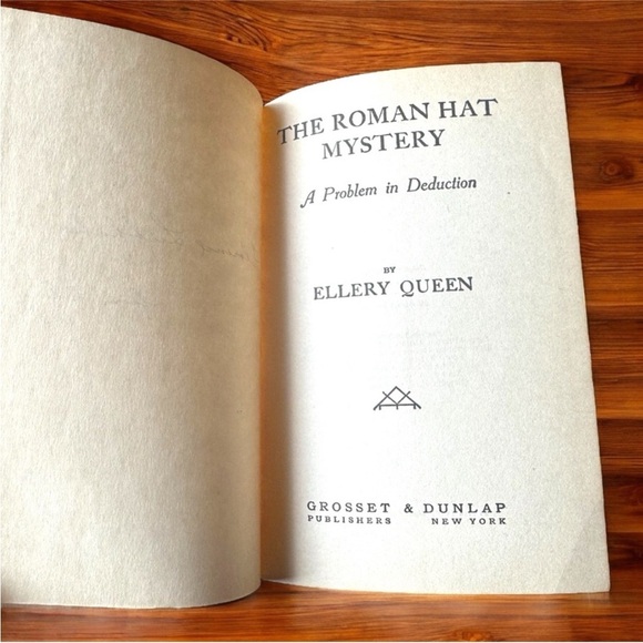 VINTAGE The Roman Hat Mystery by Ellery Queen - Hardcover Book (1932 Edition) - Picture 5 of 10